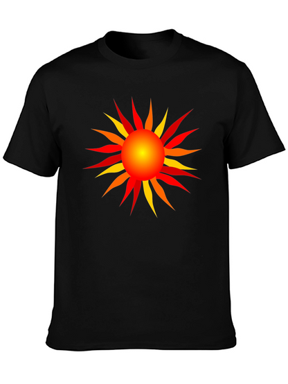 Radiant Sun Graphic T-Shirt - Black