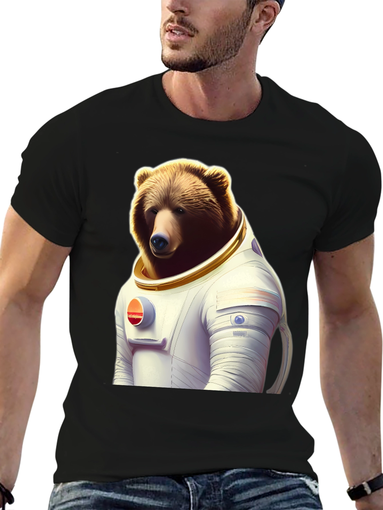 Bear Astronaut T-Shirt - Space Explorer Style