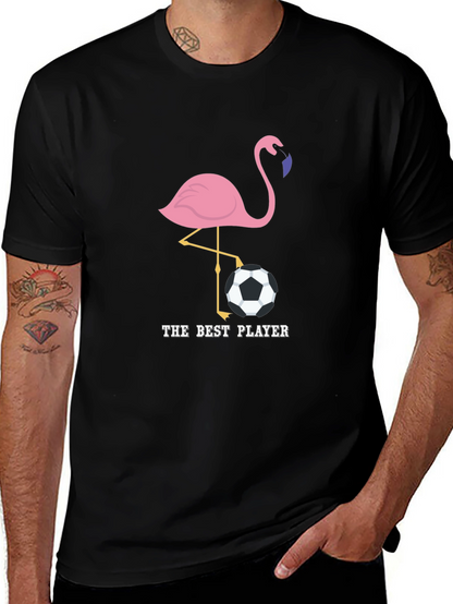 The Best Player Flamingo Soccer T-Shirt