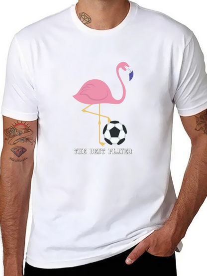 The Best Player Flamingo Soccer T-Shirt