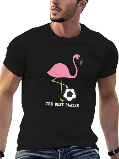 The Best Player Flamingo Soccer T-Shirt