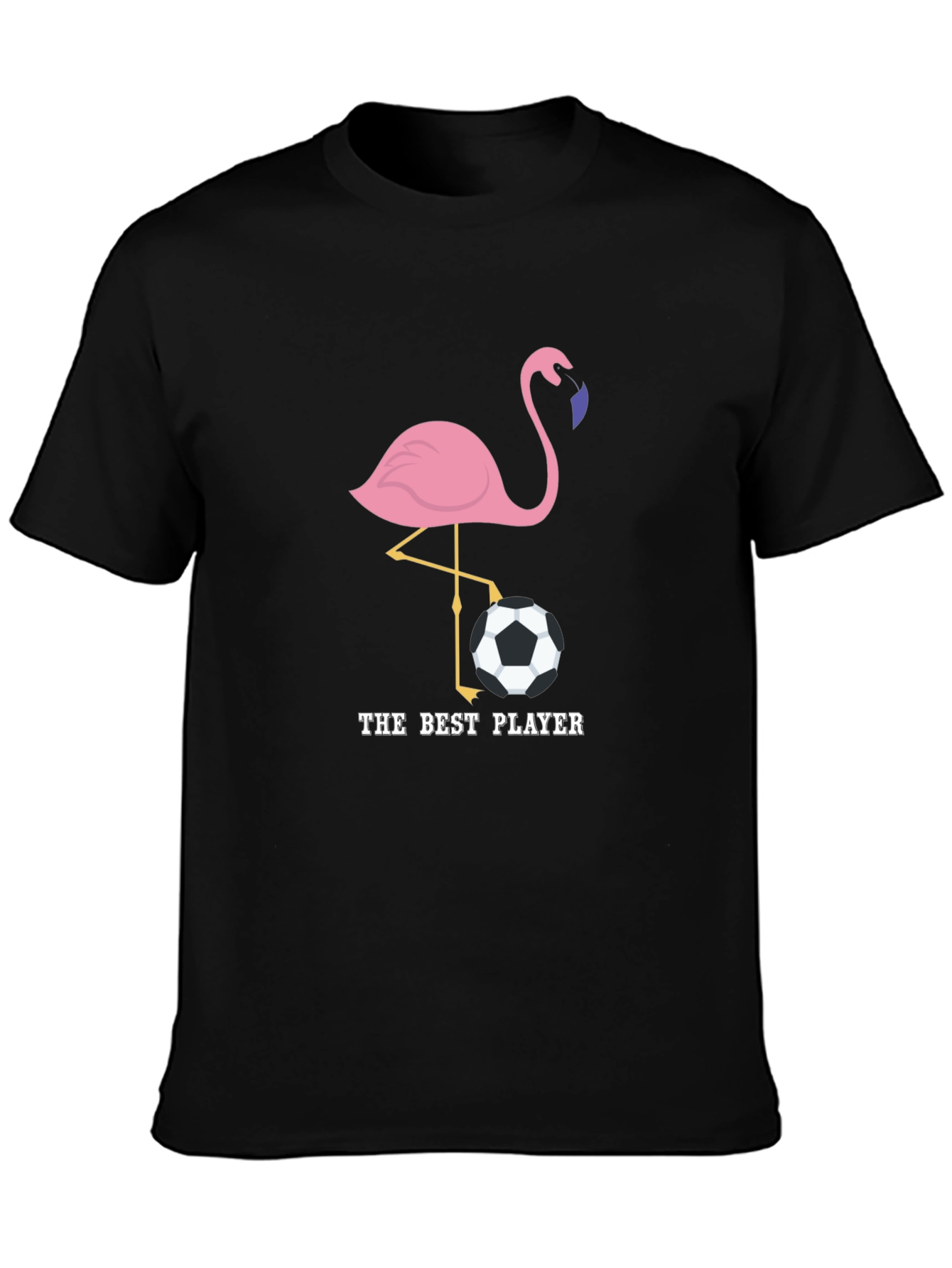 The Best Player Flamingo Soccer T-Shirt