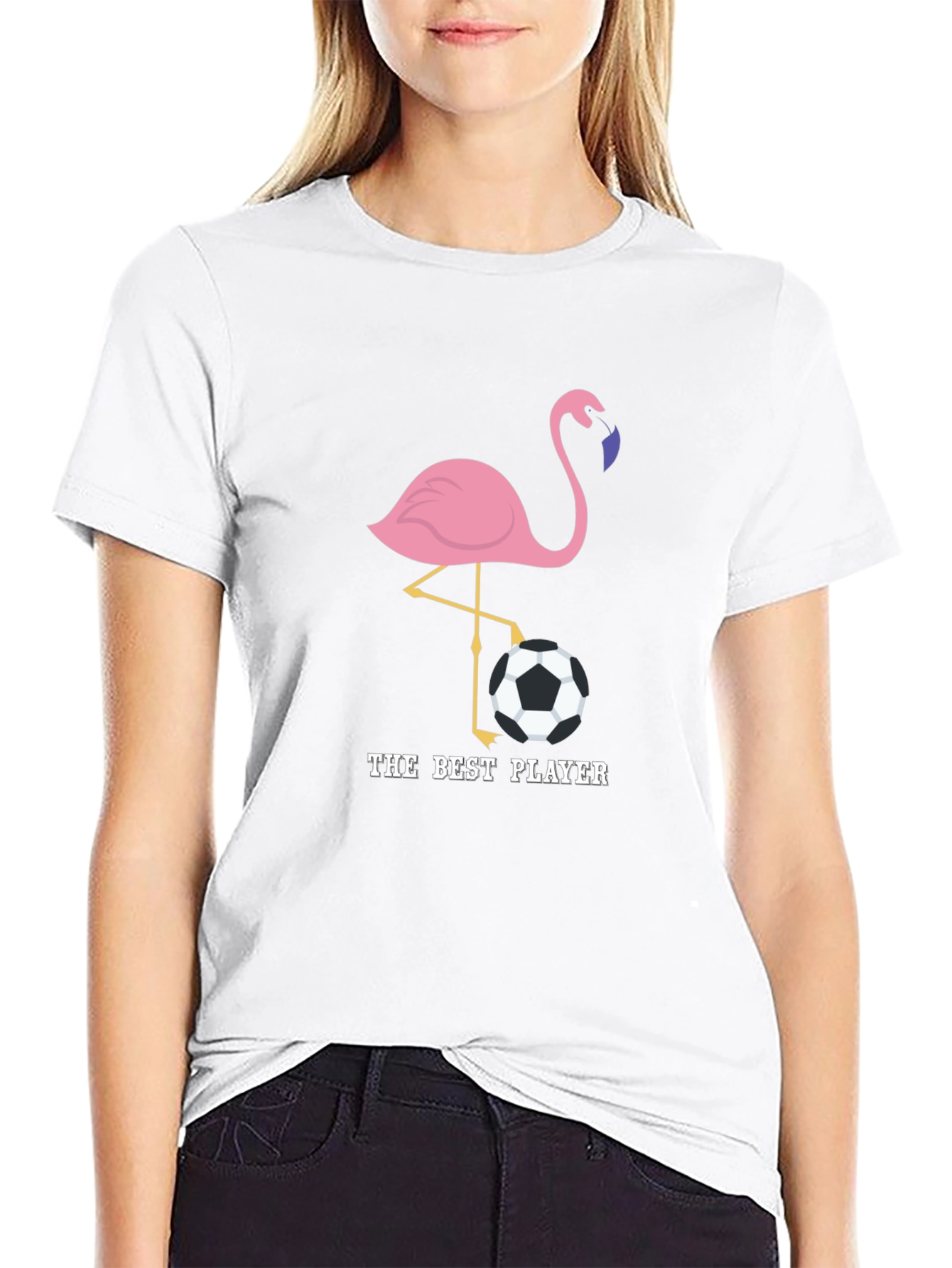 The Best Player Flamingo Soccer T-Shirt