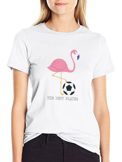 The Best Player Flamingo Soccer T-Shirt
