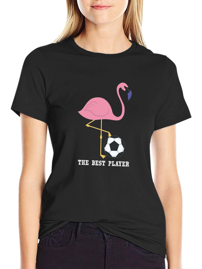The Best Player Flamingo Soccer T-Shirt