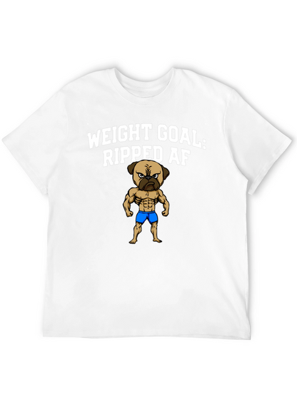 Weight Goal: Ripped AF Pug T-Shirt