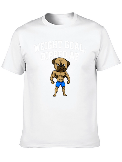 Weight Goal: Ripped AF Pug T-Shirt
