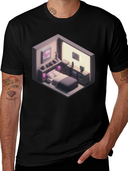 Isometric Room Graphic T-Shirt