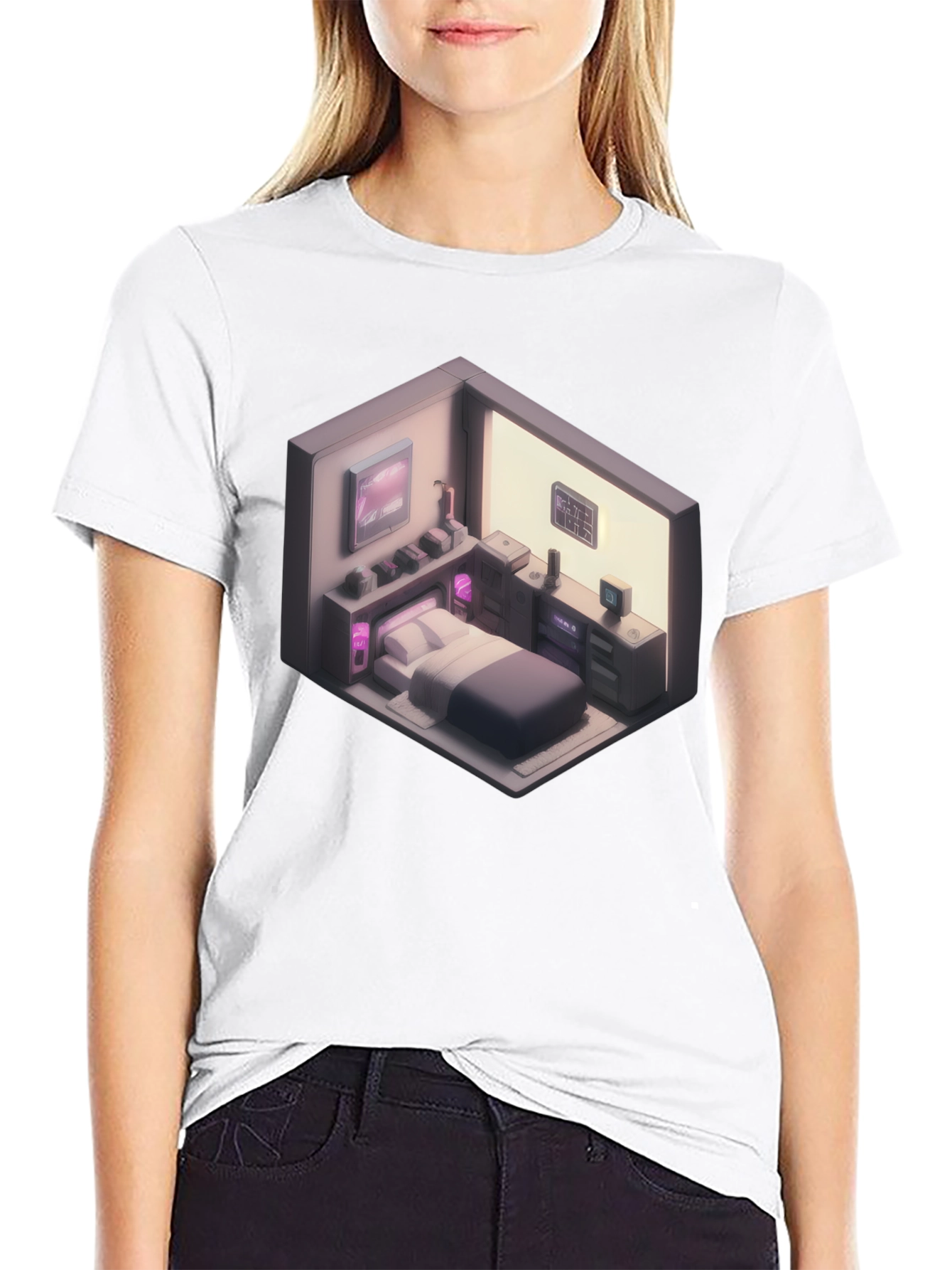 Isometric Room Graphic T-Shirt