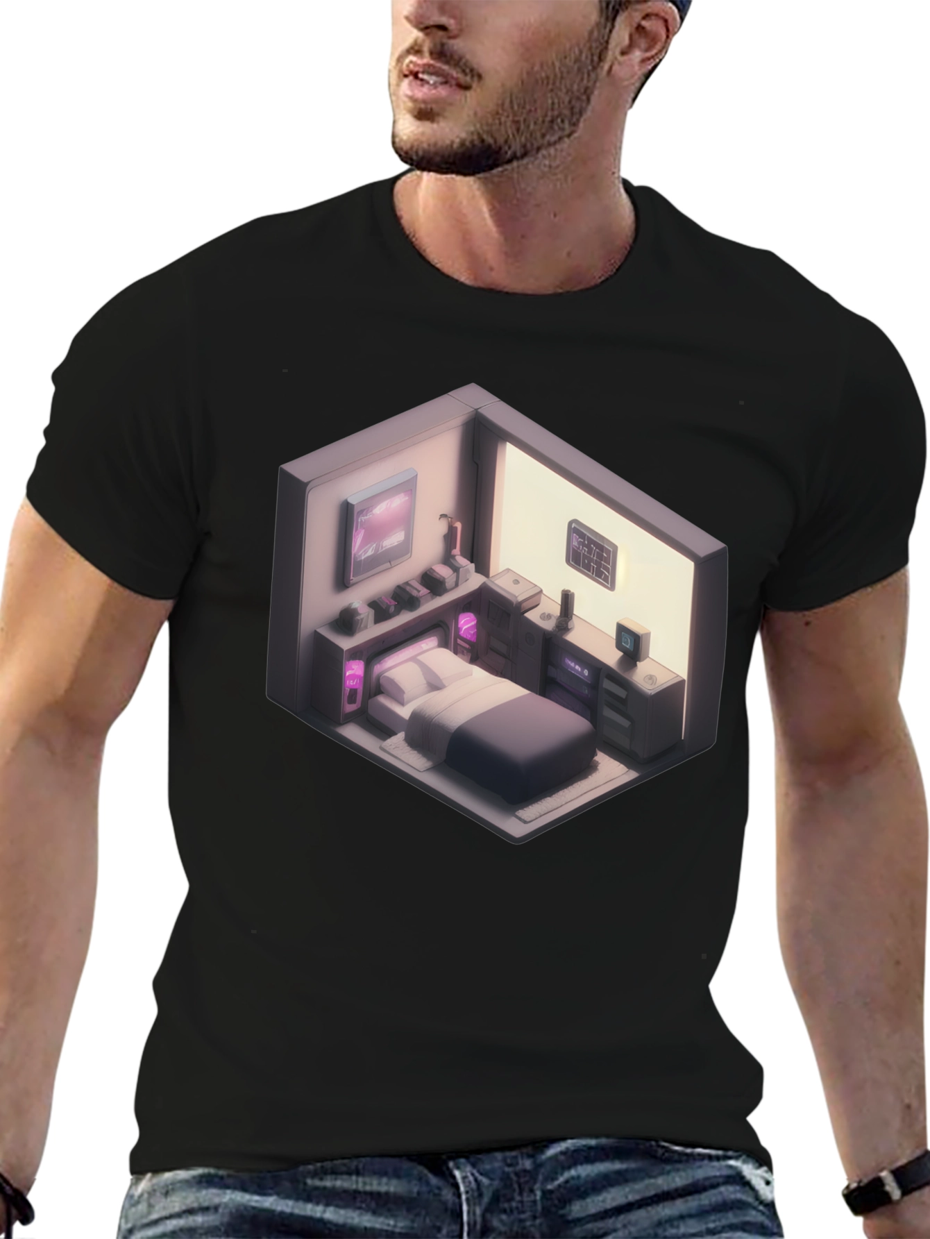 Isometric Room Graphic T-Shirt