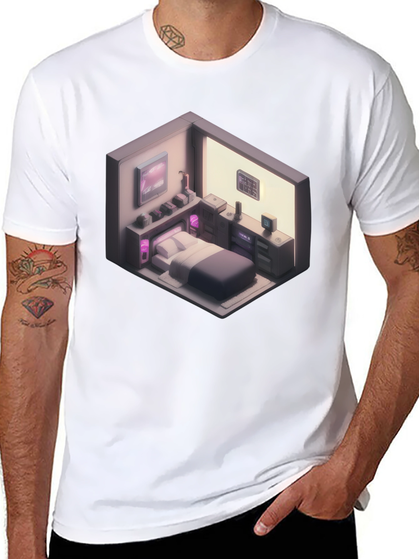 Isometric Room Graphic T-Shirt
