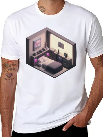 Isometric Room Graphic T-Shirt