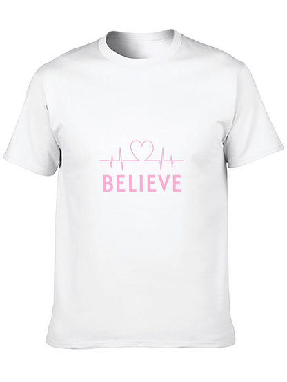 Believe Heartbeat Graphic Tee - Black