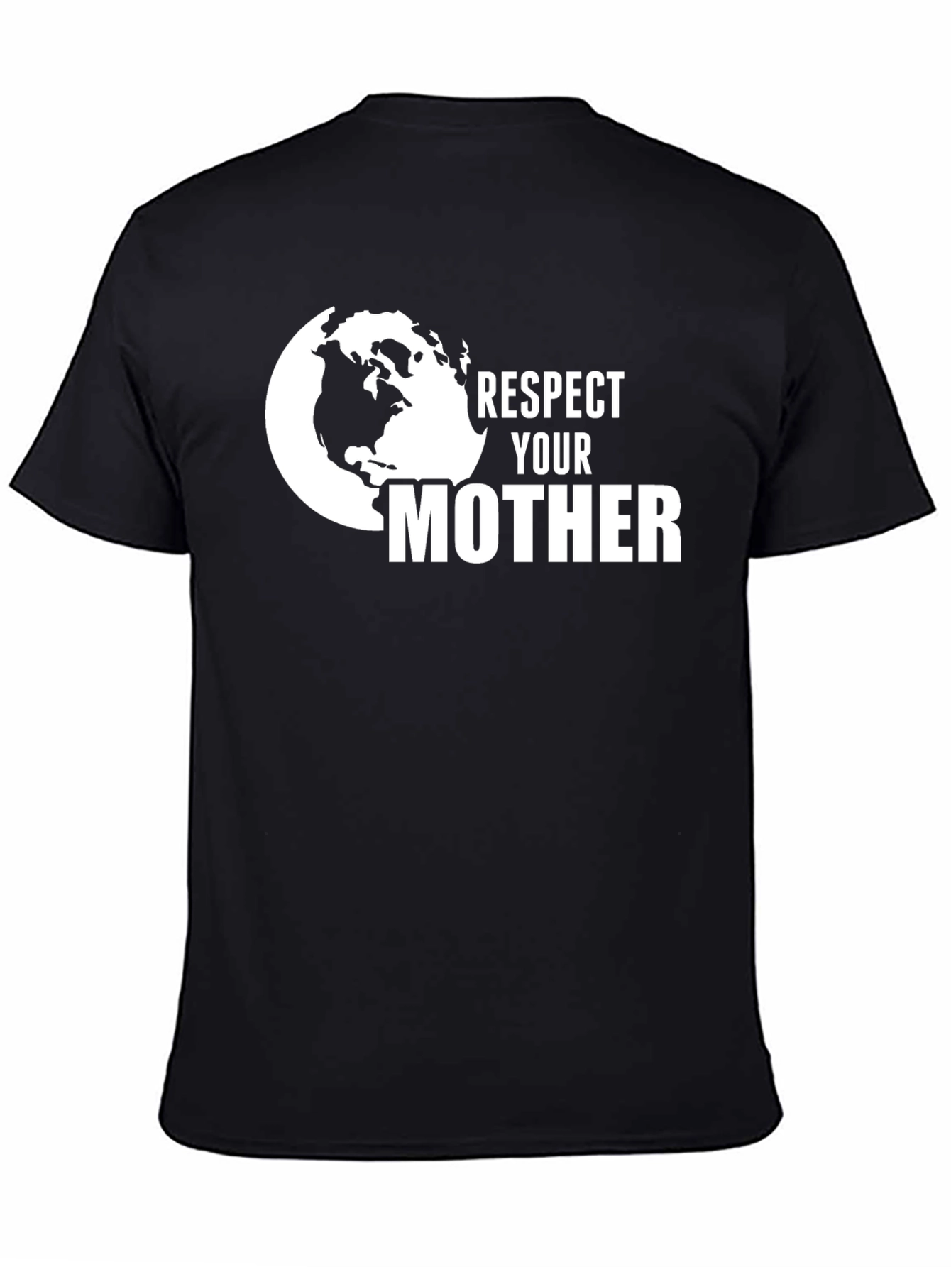 Respect Your Mother Earth Black Graphic Tee