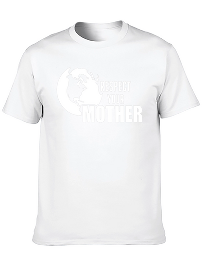 Respect Your Mother Earth Black Graphic Tee