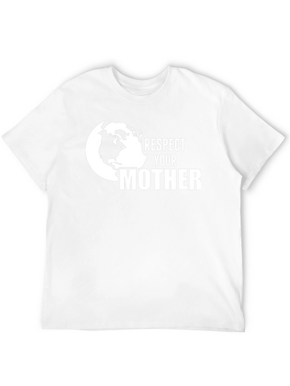 Respect Your Mother Earth Black Graphic Tee