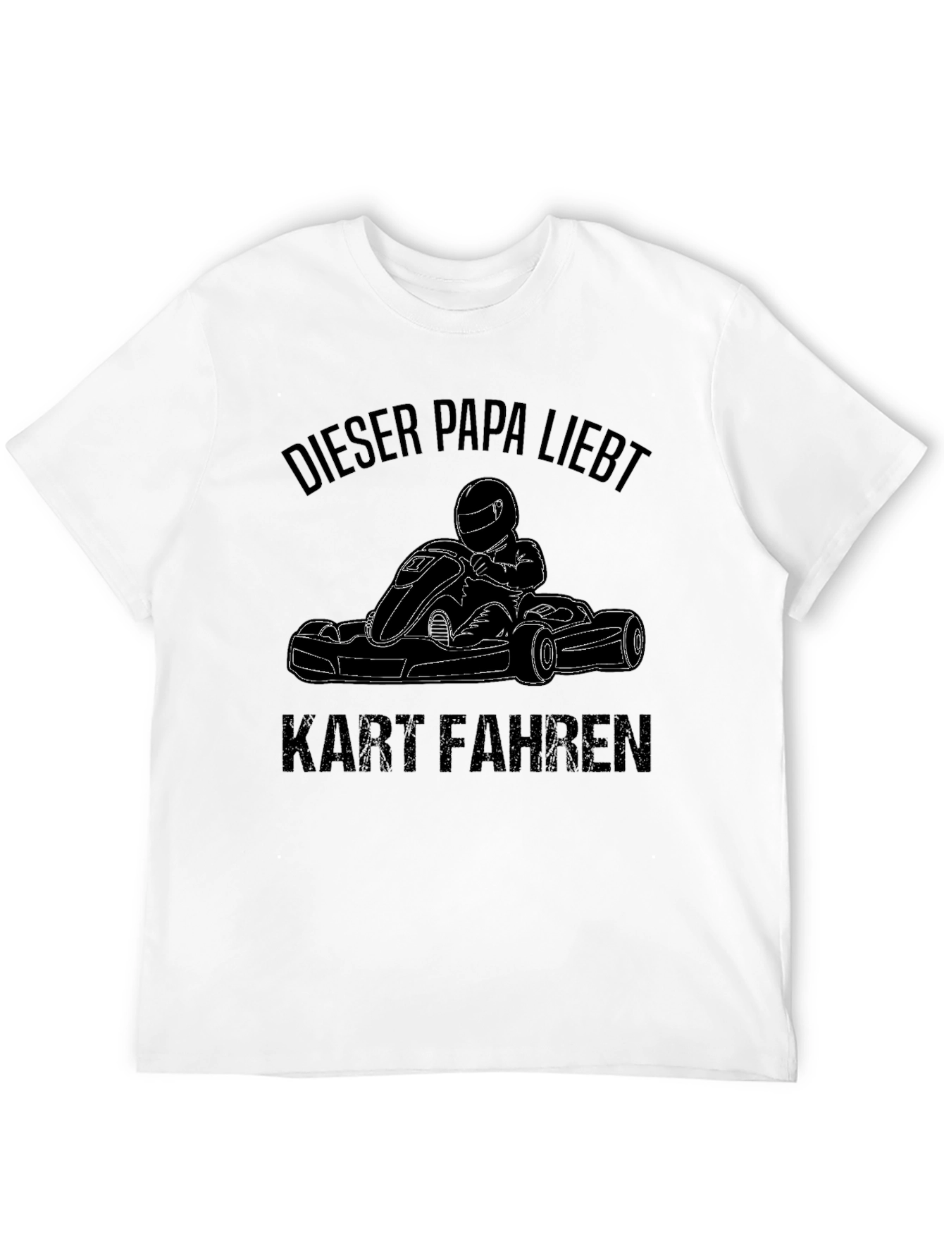 Funny Dieser Papa Liebt Kart Fahren Karting Black T-Shirt
