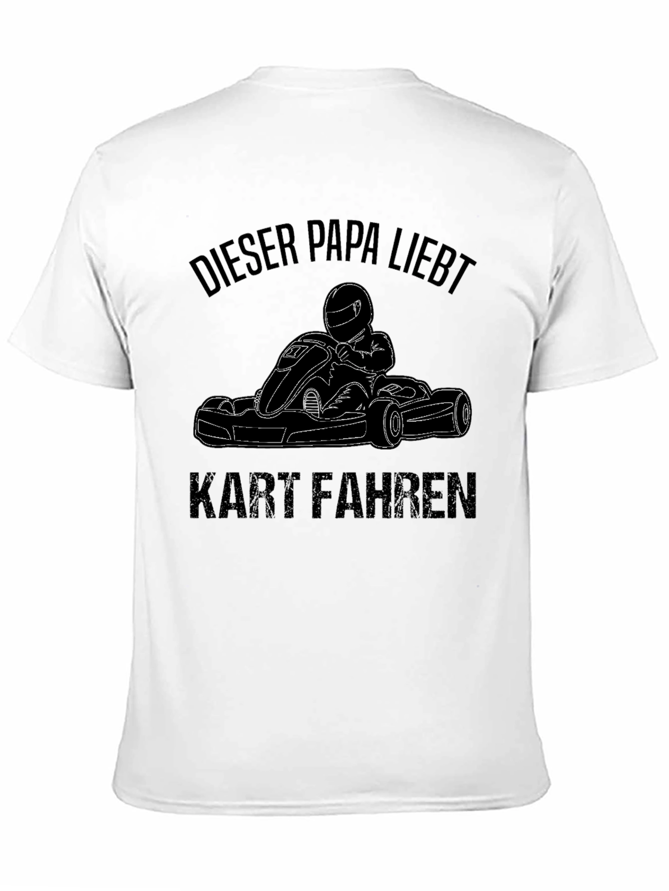 Funny Dieser Papa Liebt Kart Fahren Karting Black T-Shirt