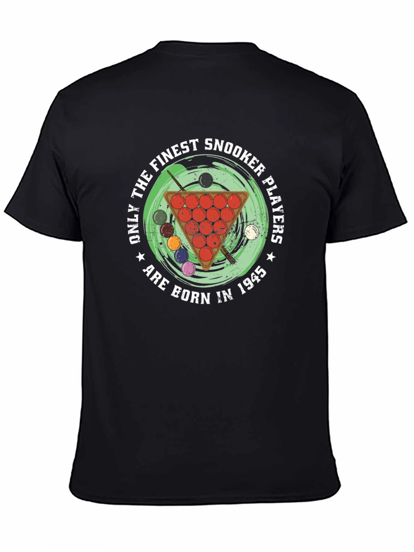Finest Snooker Players Born in 1945 Black T-Shirt