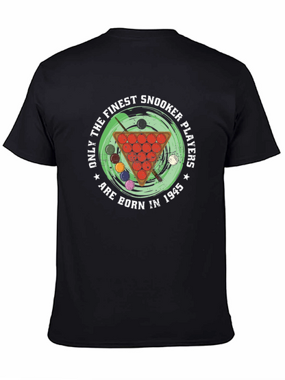 Finest Snooker Players Born in 1945 Black T-Shirt