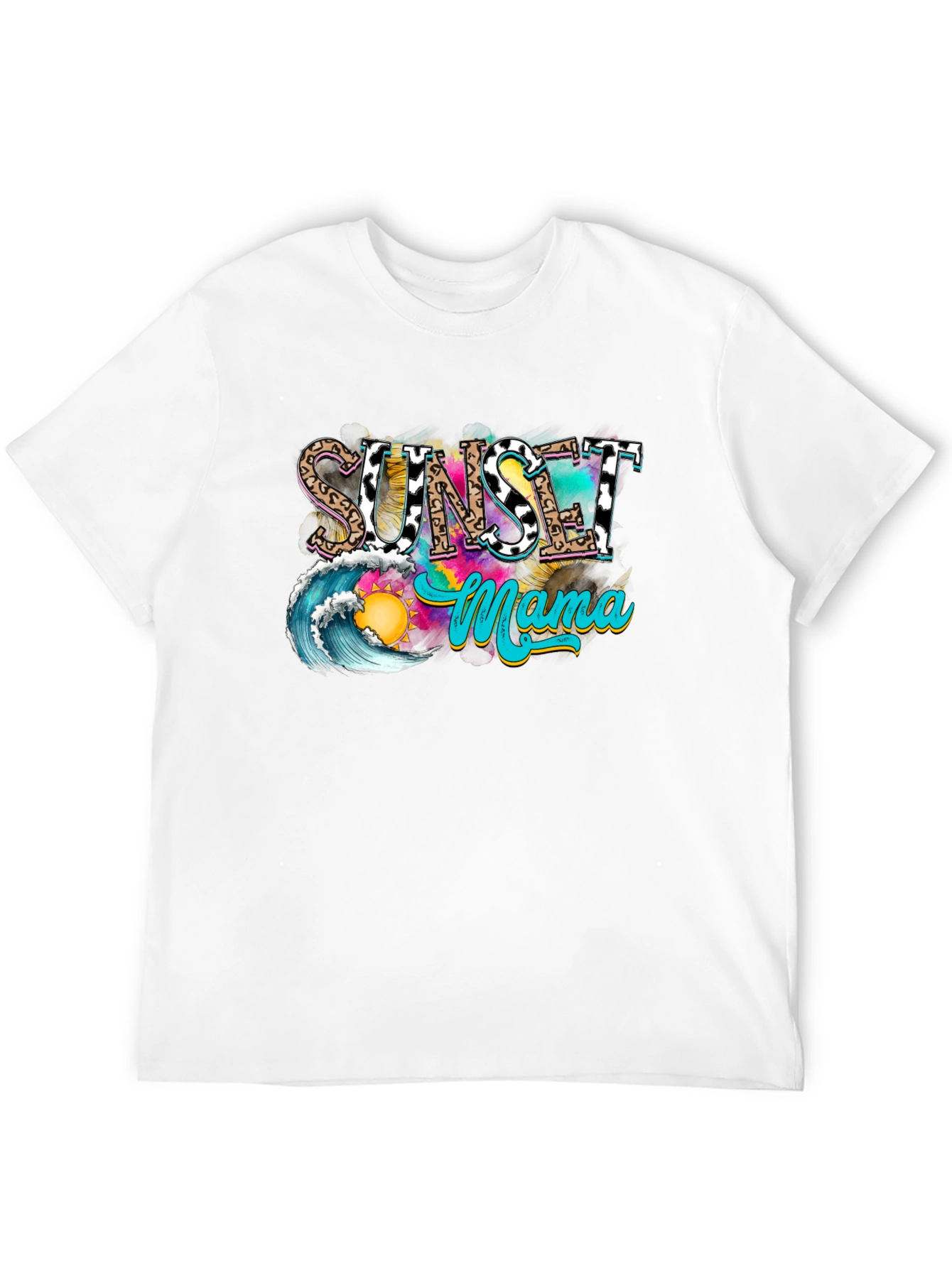 Sunset Mama Graphic Tee - Trendy Summer Vibes