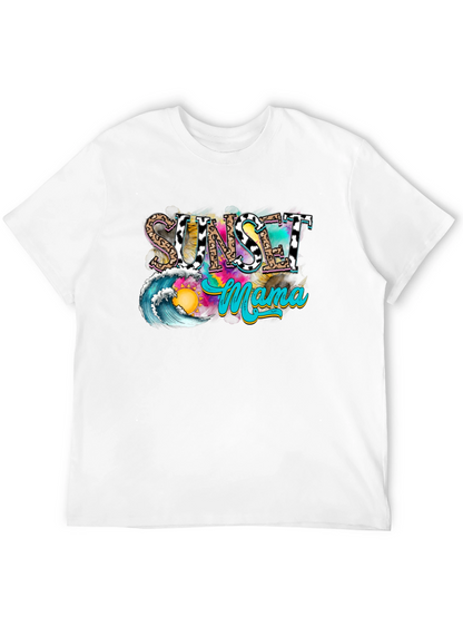 Sunset Mama Graphic Tee - Trendy Summer Vibes