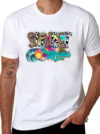 Sunset Mama Graphic Tee - Trendy Summer Vibes
