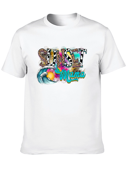 Sunset Mama Graphic Tee - Trendy Summer Vibes