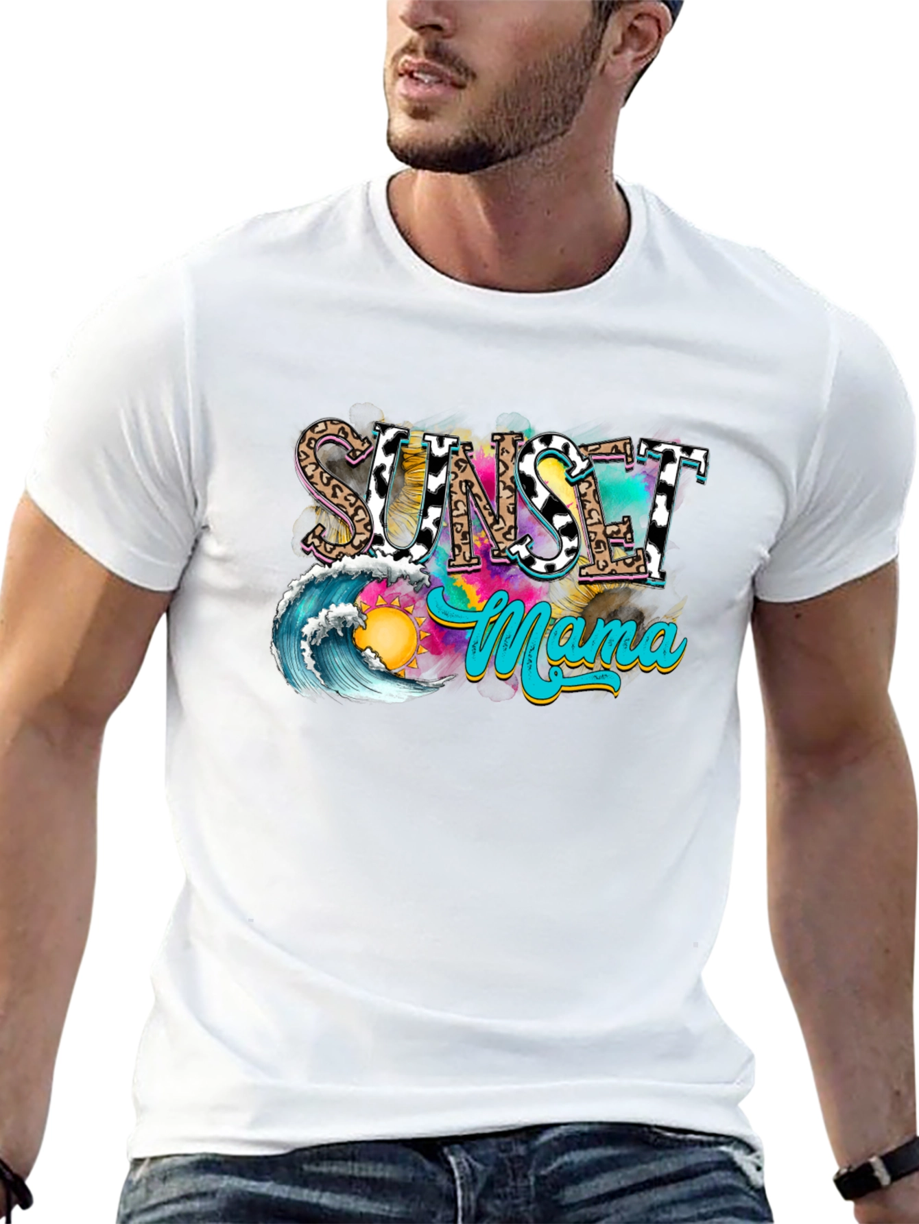 Sunset Mama Graphic Tee - Trendy Summer Vibes