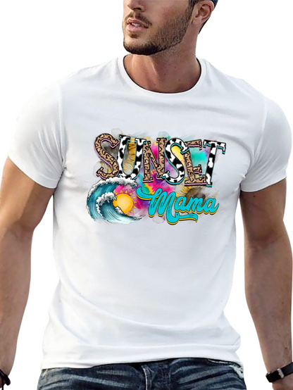 Sunset Mama Graphic Tee - Trendy Summer Vibes