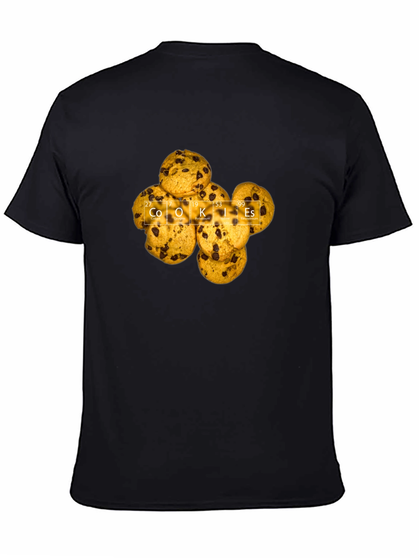 Cookies Periodic Table Mens Black T-Shirt