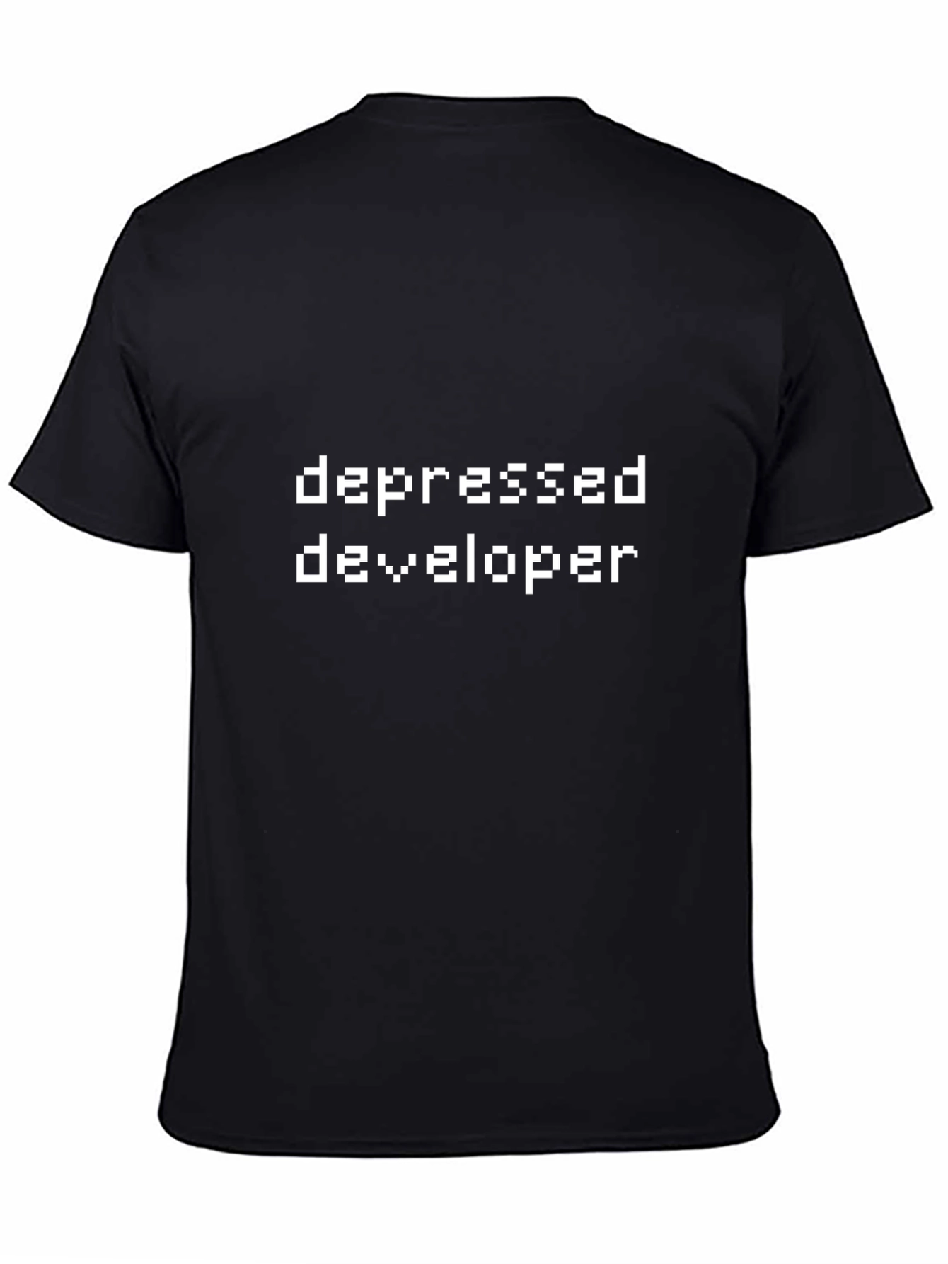 Depressed Developer T-Shirt - Funny Programmer Humor Tee