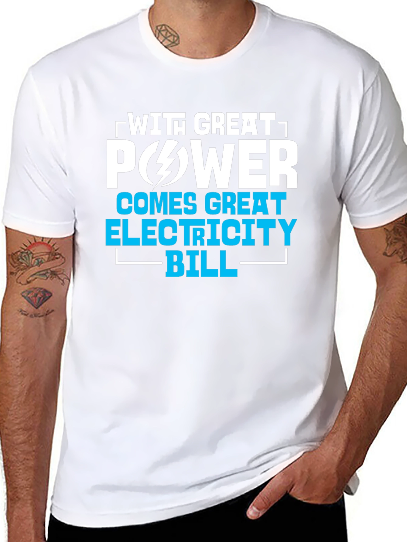 Funny Electrician Power T-Shirt