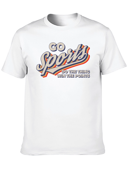 Go Sports! Graphic Print Tee - Black