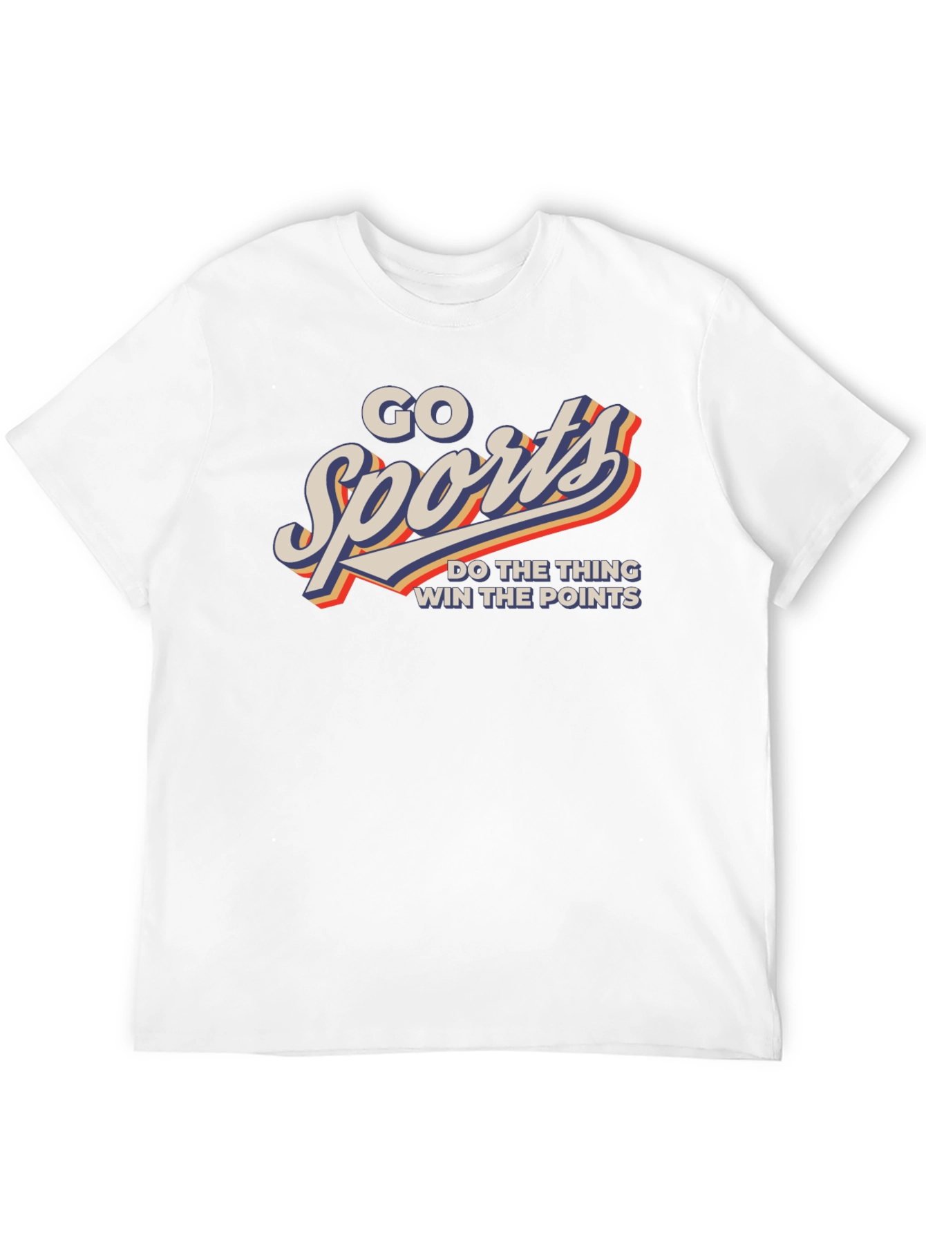 Go Sports! Graphic Print Tee - Black