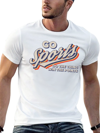 Go Sports! Graphic Print Tee - Black