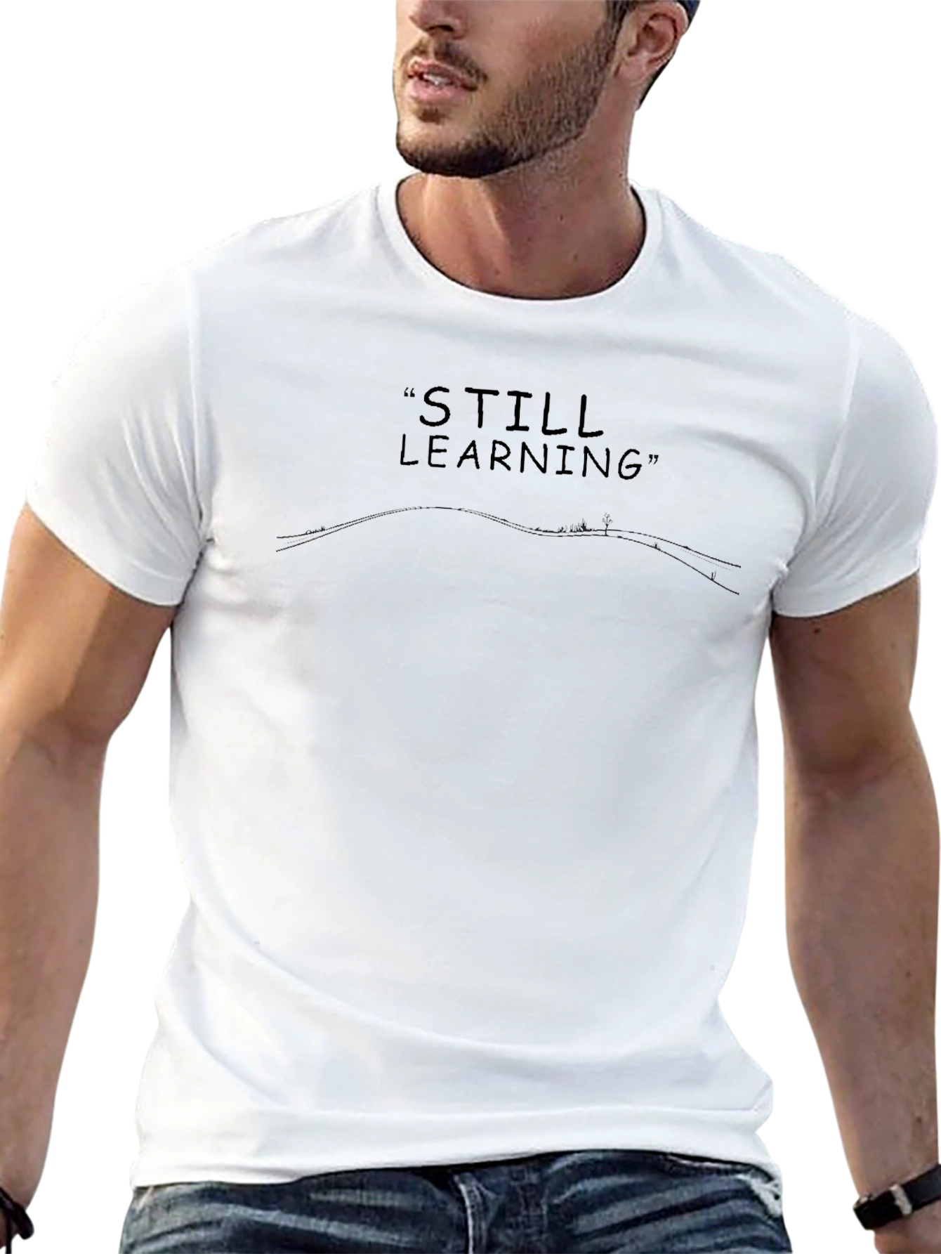 Still Learning Graphic Tee - Black