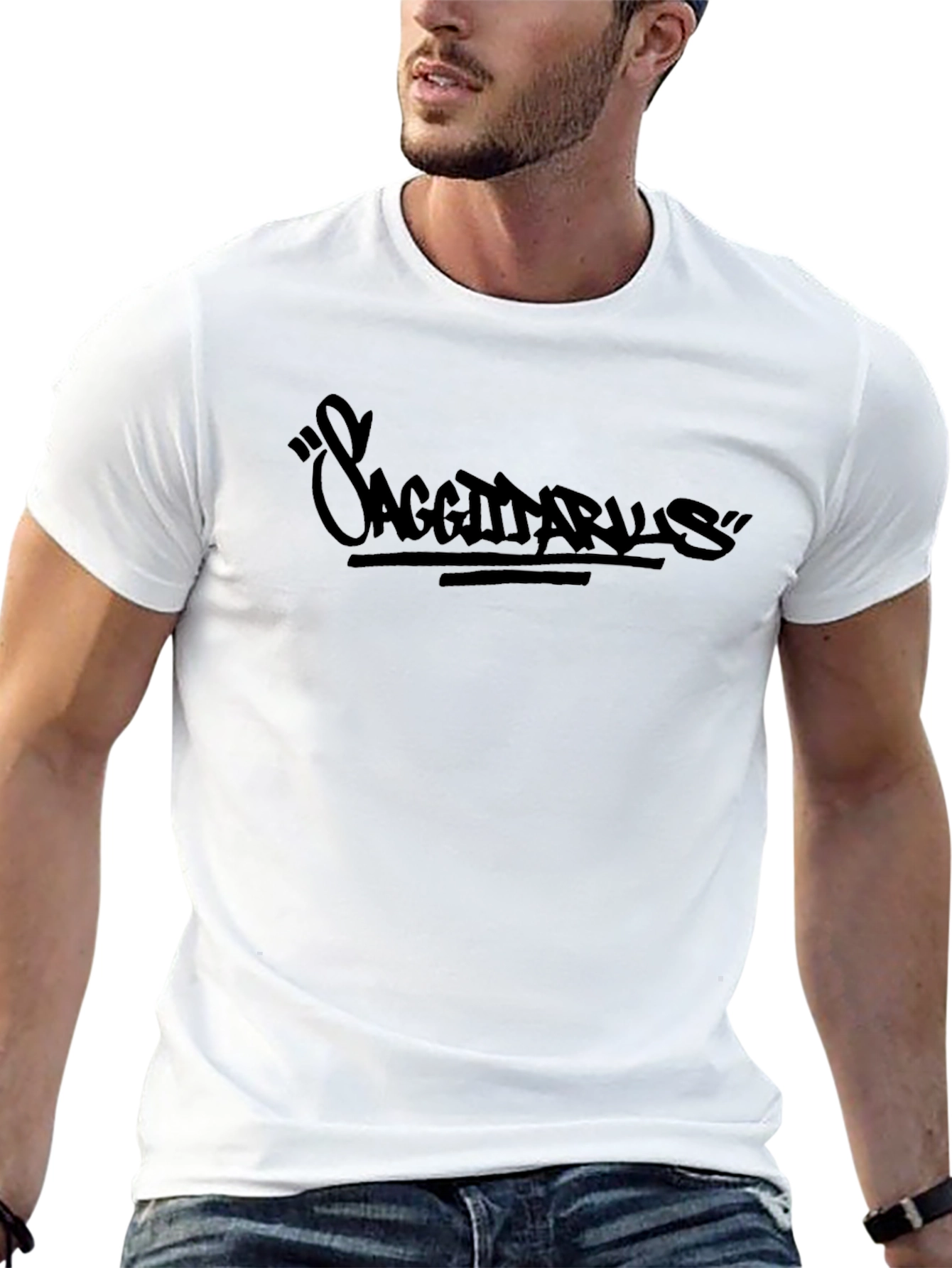 Sagittarius Zodiac T-Shirt - Black Graphic Tee