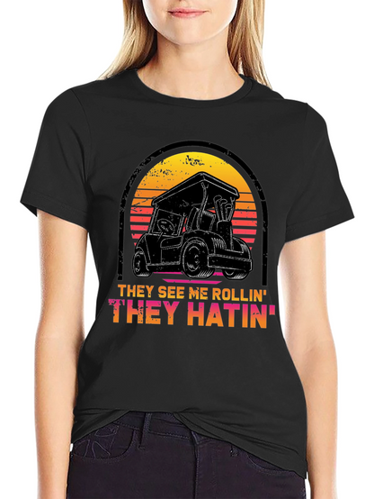 They See Me Rollin Tee - Golf Cart Design