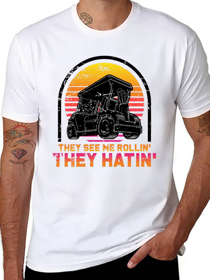 They See Me Rollin Tee - Golf Cart Design