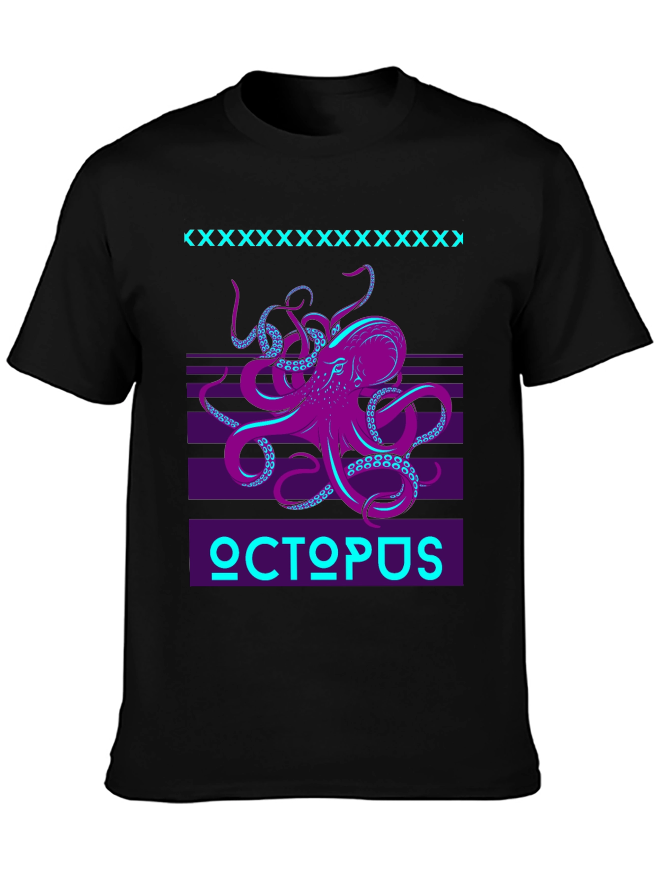 Retro Octopus Graphic T-Shirt - Bold Kraken Design