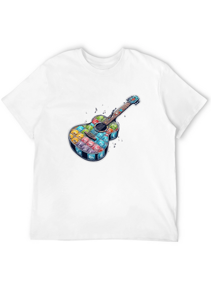 Periodic Table Guitar Black T-Shirt
