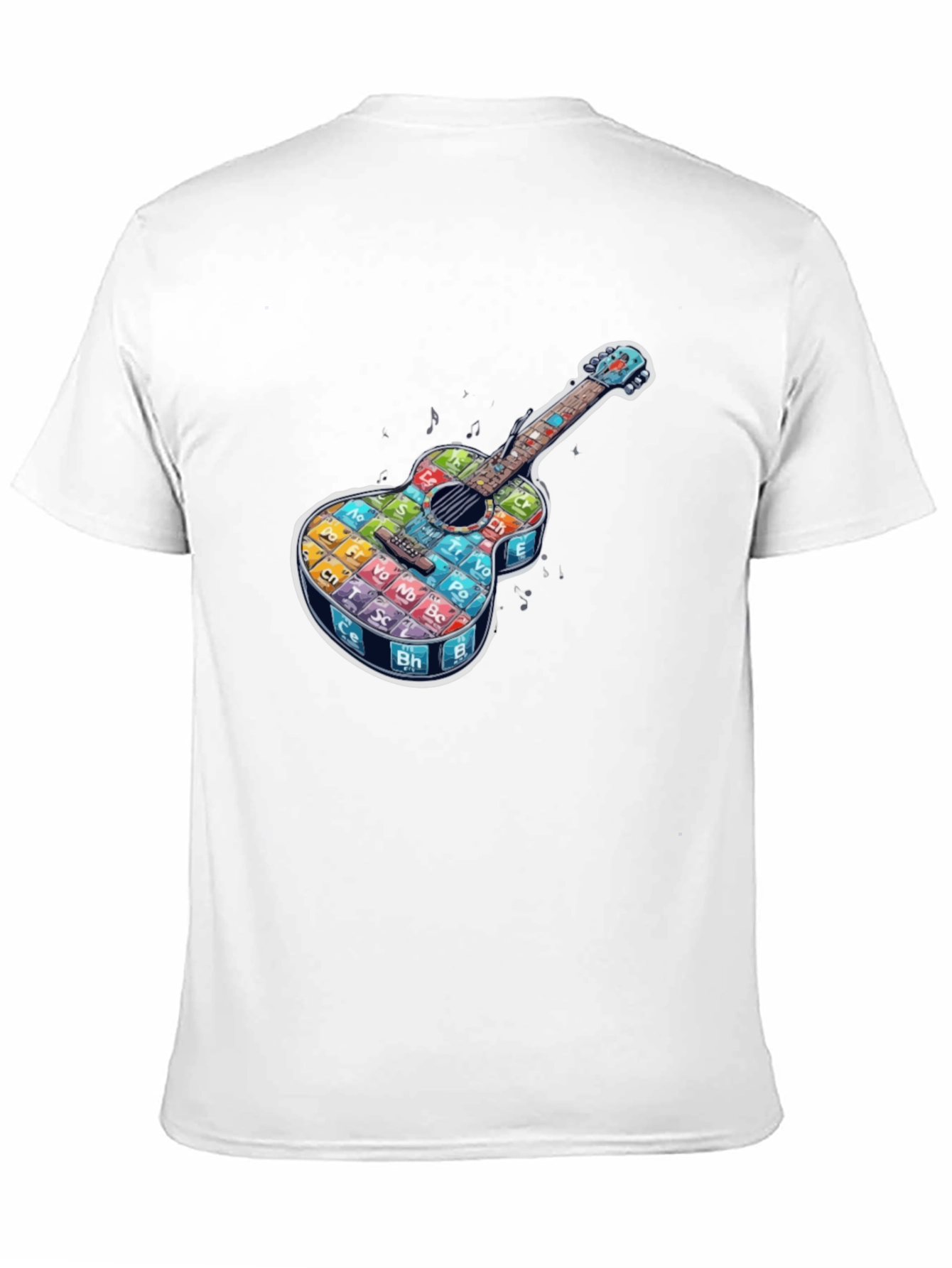 Periodic Table Guitar Black T-Shirt