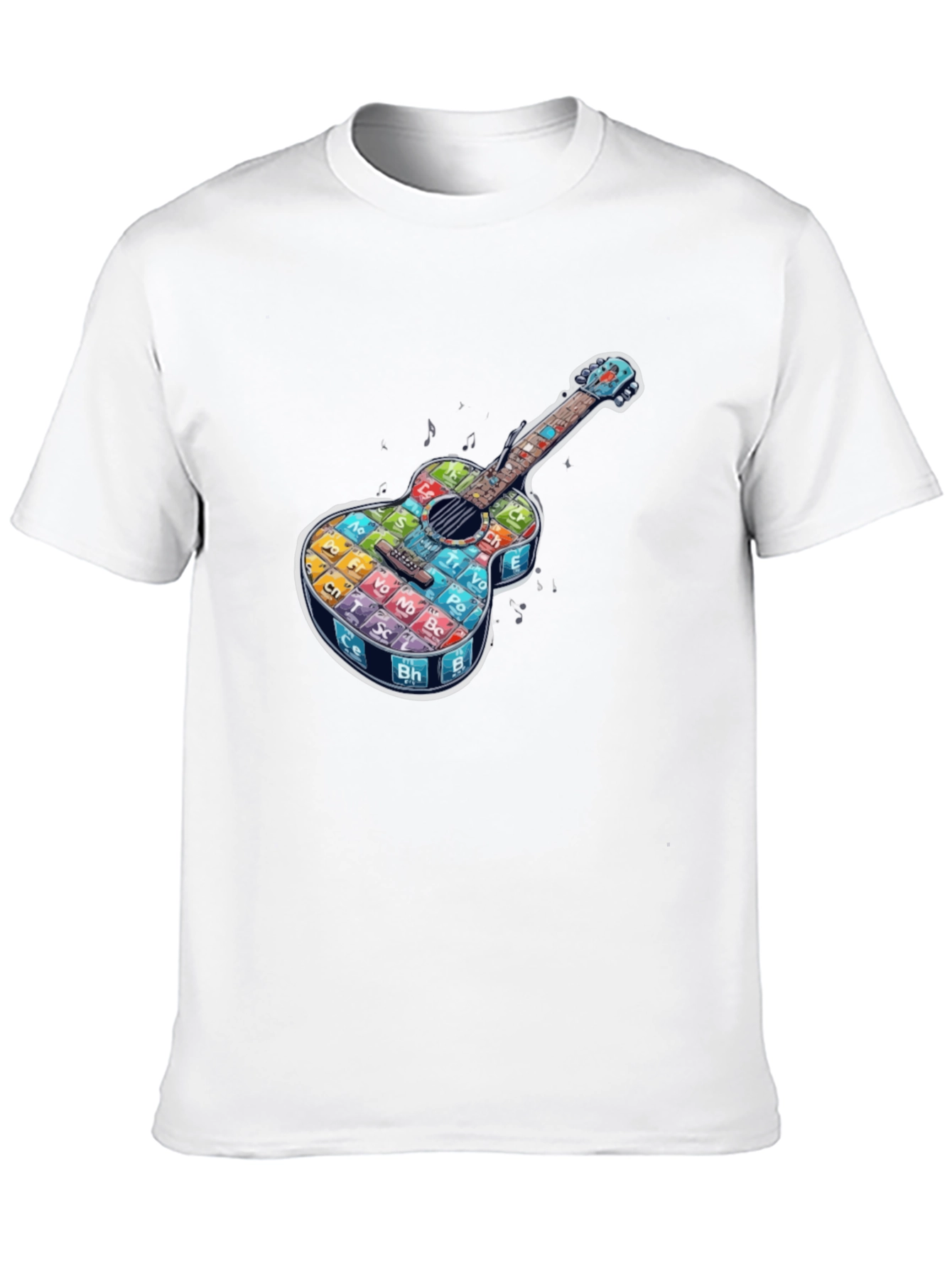 Periodic Table Guitar Black T-Shirt