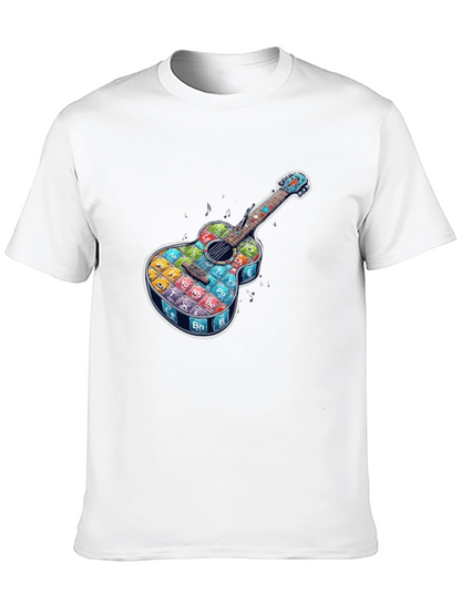Periodic Table Guitar Black T-Shirt