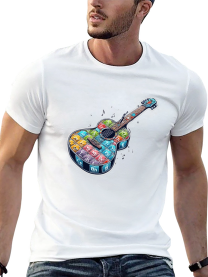 Periodic Table Guitar Black T-Shirt