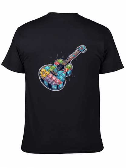 Periodic Table Guitar Black T-Shirt