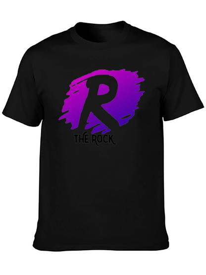 The Rock R Logo Black T-Shirt