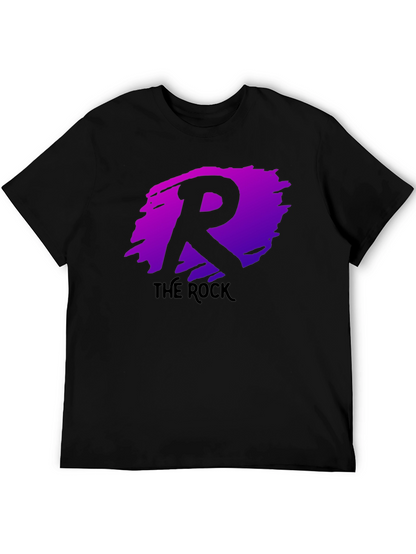 The Rock R Logo Black T-Shirt