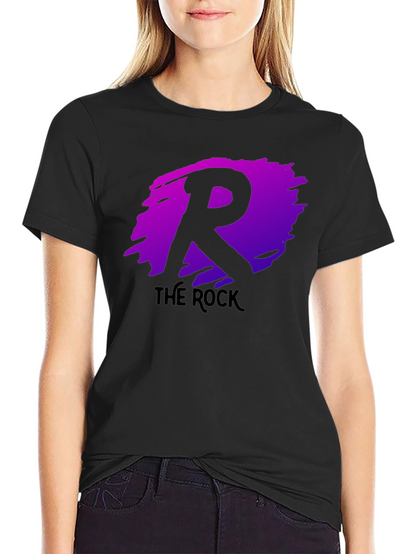 The Rock R Logo Black T-Shirt
